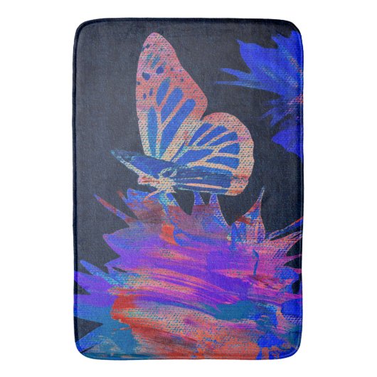 Butterfly バスマット (正面縦)