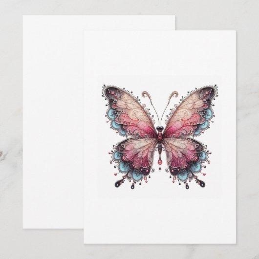 butterfly 招待状 (正面/裏面)