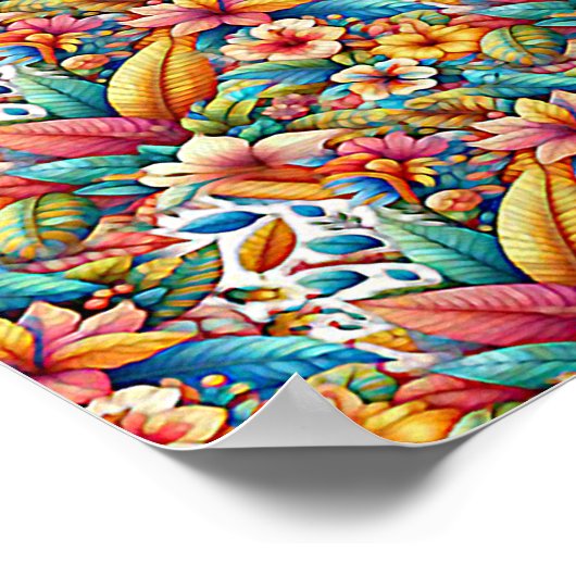 BUTTERFLY 1 STEREOGRAM 16" x 12", No Frame ポスター (角)