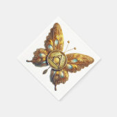 Butterfly AA Unity | 12 Step Recovery Slogan スタンダードカクテルナプキン (角)