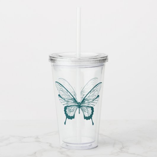 Butterfly Acrylic Tumbler アクリルタンブラー (正面)