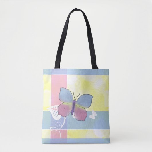 Butterfly -  All Over Print Tote トートバッグ (正面)