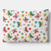 Butterfly And Floral Pattern  アクセサリーポーチ (正面)