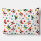 Butterfly And Floral Pattern  アクセサリーポーチ (裏面)