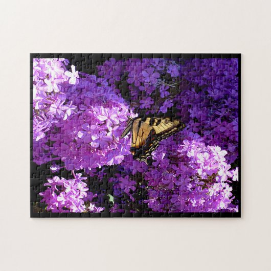 Butterfly and Phlox ジグソーパズル (横)
