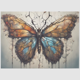 Butterfly Art Decoupage Paper | Abstract Butterfly 薄葉紙