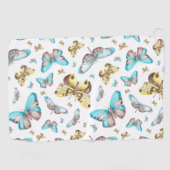 Butterfly Art Drawing ゴルフタオル (横)