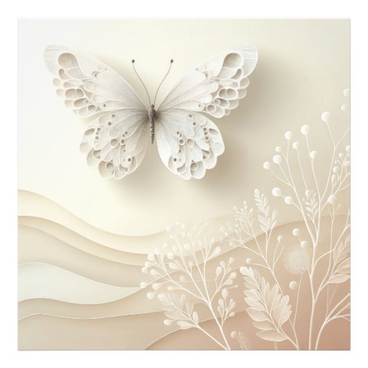 Butterfly Art Soft Palette Graphic Design フォトプリント (正面)