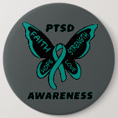 Butterfly/Awareness...PTSD 缶バッジ (正面)