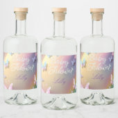 Butterfly Baby Girl Food Label リキュールボトルラベル (ボトル)