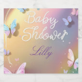 Butterfly Baby Girl Food Label リキュールボトルラベル (シングルラベル)