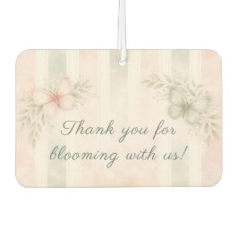 Butterfly Baby in Bloom Pink Sage Green カーエアーフレッシュナー