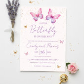 Butterfly Baby Shower Invitation 招待状