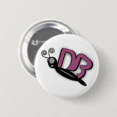 BUTTERFLY BADGE 缶バッジ (正面&裏面)