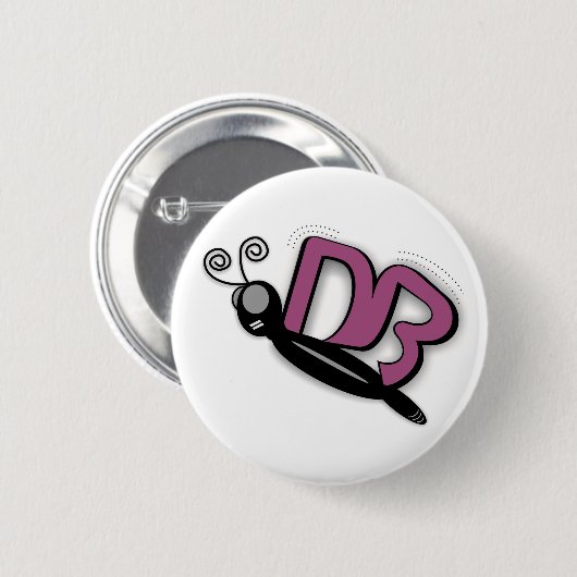 BUTTERFLY BADGE 缶バッジ (正面&裏面)