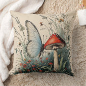 Butterfly Beneath the Bloom クッション (ブランケット)