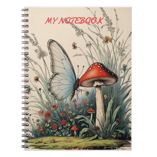 Butterfly Beneath the Bloom ノートブック (正面)