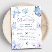 Butterfly Birthday Invite, Girls Butterflies Party 招待状