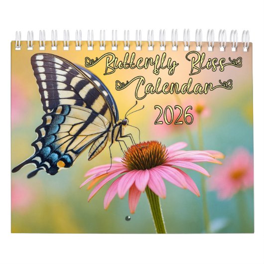 Butterfly Bliss Calendar 2026 カレンダー (カバー)