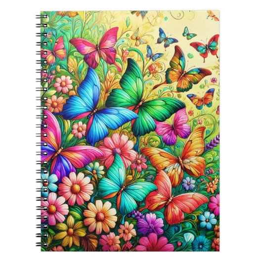 Butterfly & Bloom ノートブック (正面)