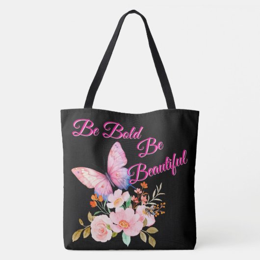 Butterfly & Blooms Nature トートバッグ (裏面)