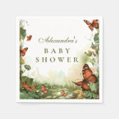 Butterfly Blossoms Baby Shower スタンダードカクテルナプキン (正面)