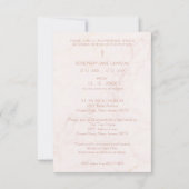 Butterfly Botanical Funeral Loved One Deceased 招待状 (裏面)