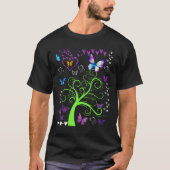 Butterfly  Butterflies Circle The Trees Fun Three Tシャツ (正面)