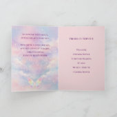 Butterfly Celebration of Life Funeral Program カード (内部)