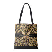 Butterfly Cheetah Print Tote Bag トートバッグ