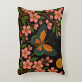 Butterfly Cherry Blossom Moon アクセントクッション (正面(垂直))