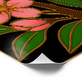 Butterfly Cherry Blossom Moon ポスター (コーナー)