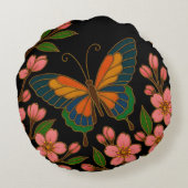 Butterfly Cherry Blossom Moon ラウンドクッション (裏面)