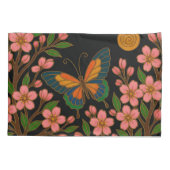 Butterfly Cherry Blossom Moon 枕カバー (裏面)