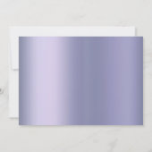 Butterfly Chic | ラベンダー パープル バイオレット 卒業 招待状 (裏面)