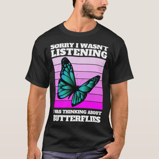 Butterfly costume saying with cute butterfly tシャツ (正面)