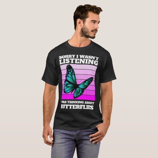 Butterfly costume saying with cute butterfly tシャツ (正面フル)