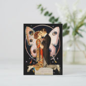 “Butterfly Couple” by FX Leyendecker ポストカード (スタンド正面)