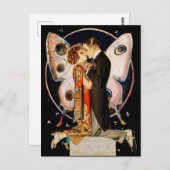 “Butterfly Couple” by FX Leyendecker ポストカード (正面/裏面)