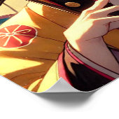 Butterfly Curse: Flame-Eyed Warrior Anime ポスター (角)