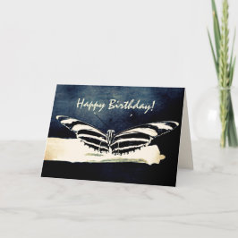 Butterfly Custom Happy Birthday カード