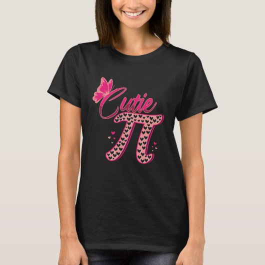 Butterfly Cute Pi Math Holiday Mathematics Pi Day Tシャツ (正面)