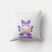 Butterfly Decorative Pillow – Soft and Elegant Hom クッション (裏面)