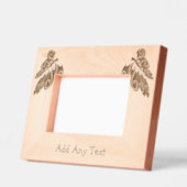 Butterfly Design Personalised レーザー彫刻フレーム (左)