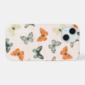 Butterfly Design Phone Case Cover iPhone 15ケース (裏面横)