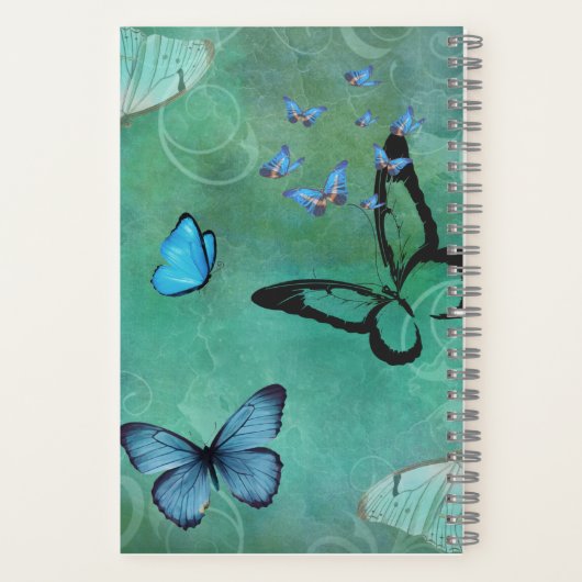 Butterfly Diary – Elegant Journal Notebook ノートブック (裏面)