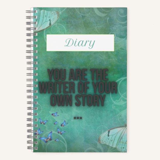Butterfly Diary – Elegant Journal Notebook ノートブック (正面)
