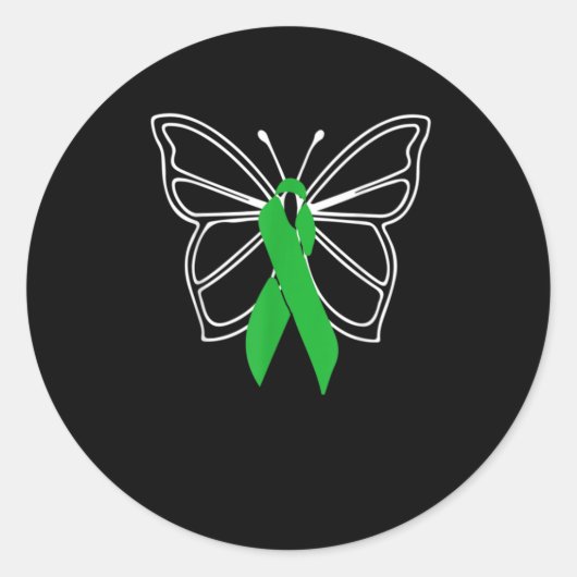 Butterfly Donate Life Organ Donor ラウンドシール (正面)