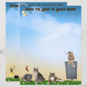 Butterfly, Dragonfly, Raccoon, and Summer Fun (正面/裏面)