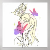 Butterfly Dream – Artistic Wall Poster ポスター (正面)